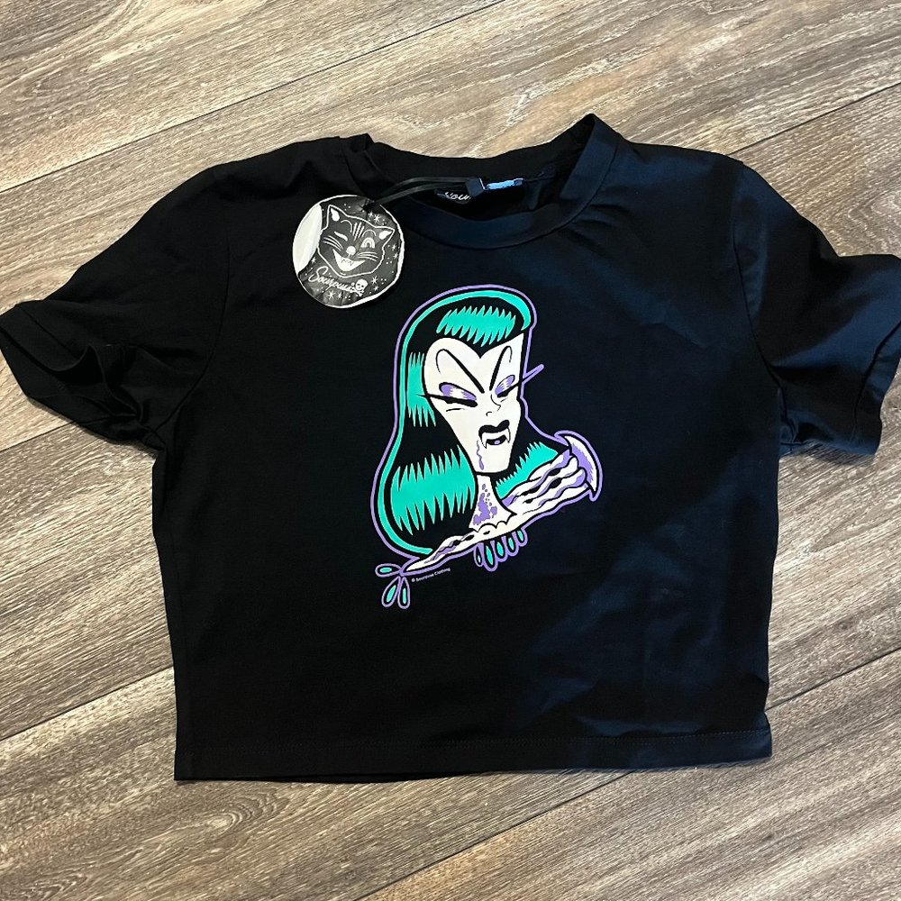 Sourpuss Undead Women's Crop Top
